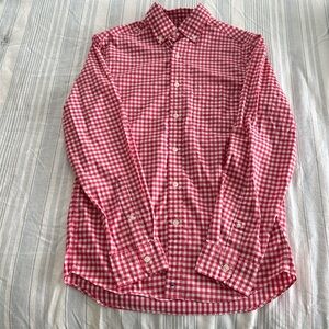 Vineyard Vines Shirt XS Class Fit ON the Go Performance Red White Plaid